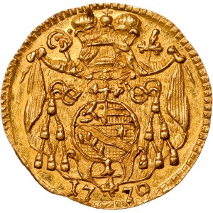 SALISBURGO - ERZBISCHOF SIGISMONDO III. VON SCHRATTENBACH (1753-1771) ¼ Ducato 1770