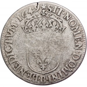 Frankreich - LOUIS XIV DER SONNENKÖNIG 1649 ½ ECU