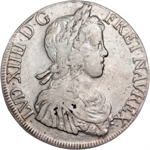 France - LOUIS XIV THE SUN KING 1652 ECU L