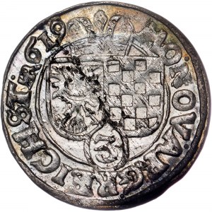 Deutsche Staaten - Johann Christian und Georg Rudolf, 3 Kreuzer 1619 HR