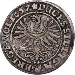 Nemecké štáty - Georg III, Ludwig IV, Christian, 3 Kreuzer 1657 EW