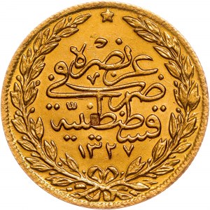 Osmanisches Reich 100 Kurus - Mehmed V 1327 (1909) ٧
