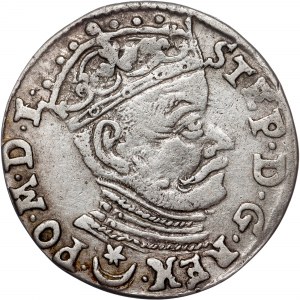 Pologne - Stefan Batory. Trojak (3 grosze) 1581 Vilnius