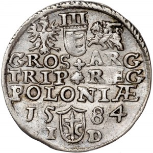 Poľsko - Stefan Batory. Trojak (3 grosze) 1584 Olkusz