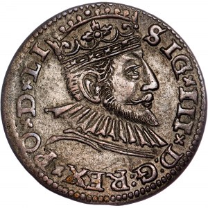 Polen - Sigismund III. Vasa Groschen (Trojak) 1592 GE