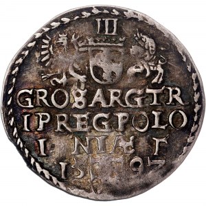 Polen - Sigismund III. Wasa Groschen (Trojak) 1592 Olkusz