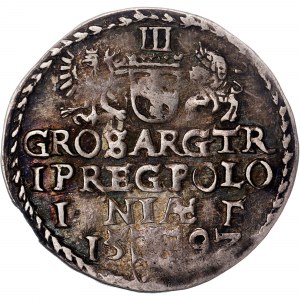 Pologne - Sigismond III Vasa Groschen (Trojak) 1592 Olkusz