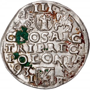 Polska - Zygmunt III Waza Groschen (Trojak) 1593 IF