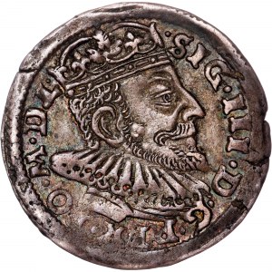 Polen - Sigismund III. Vasa Groschen (Trojak) 1593 Vilnius