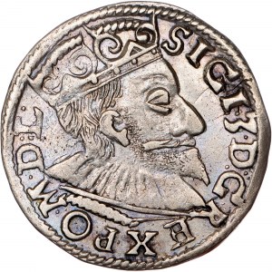 Poland - Sigismund III Vasa Groschen (Trojak) 1594 IF