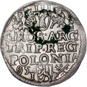 Poland - Sigismund III Vasa Groschen (Trojak) 1595 Wschowa