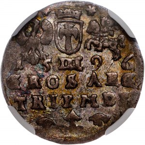 Pologne - Sigismond III Vasa Groschen (Trojak) 1596 Vilnius