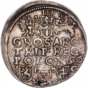 Pologne - Sigismond III Vasa Groschen (Trojak) 1596 Bromberg