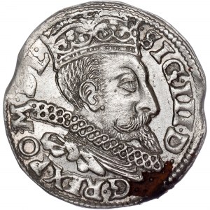 Polsko - Zikmund III Vasa Groschen (Trojak) 1597 IF HR