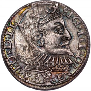 Polen - Sigismund III. Vasa Groschen (Trojak) 1597 GE