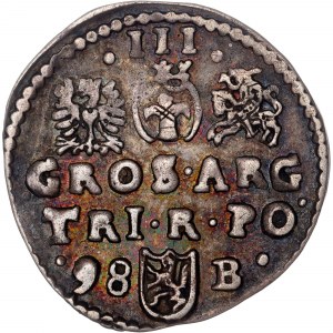 Polsko - Zikmund III Vasa Groschen (Trojak) 1598 Bromberg