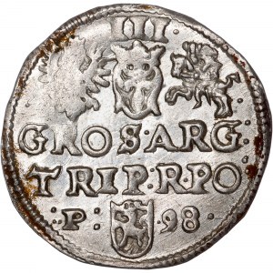 Polen - Sigismund III. Wasa Groschen (Trojak) 1598 P