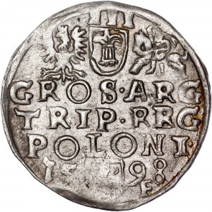 Pologne - Sigismond III Vasa Groschen (Trojak) 1598 Wschowa