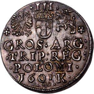 Poľsko - Žigmund III Vasa Groschen (Trojak) 1601 K