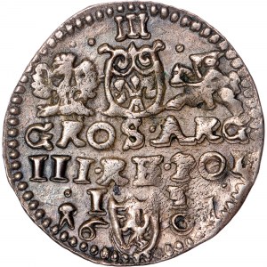 Polsko - Zikmund III Vasa Groschen (Trojak) 1601 L