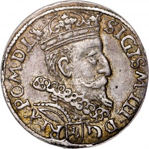 Polsko - Zikmund III Vasa Groschen (Trojak) 1601 K