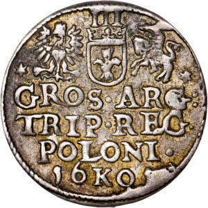 Polsko - Zikmund III Vasa Groschen (Trojak) 1601 K