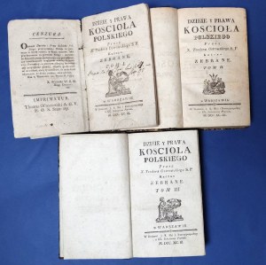 1793 Geschichte des Rechts der polnischen Kirche Bd. 1-3