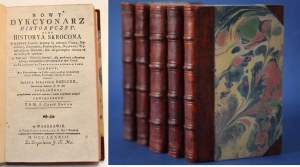 1783 Nouveau dictionnaire historique, 5 volumes.