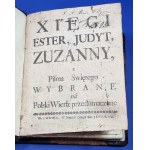 Xiegi Ester, Judith, Susanna, from the Holy Scriptures selected.... Lviv 1747