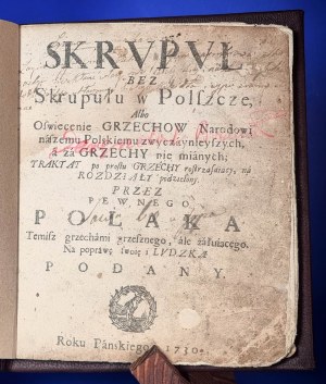 Jablonowski, Scruple without scruple in Poland 1730