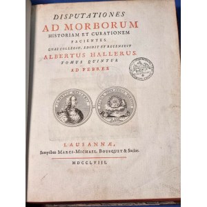 Albrecht von Haller, Disputationes Ad Morborum Historiam Et Curationem Facientes 1758