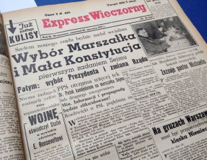 Express Wieczorny 1947 Pół Rocznik, 170 Numerów