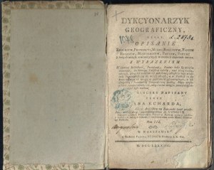 Echard DYKCYONARZYK GEOGRAFICZNY 1783