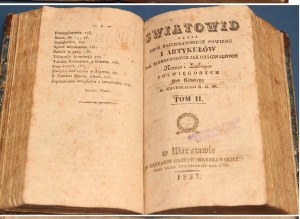 SWIATOWID vintage 1837 - 3 volumes demi-cuir