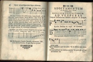 RUDIMENTA. Musicae Choralis. Cracow 1761 notes