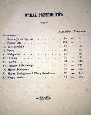 RASTAWIECKI Mappographie de l'ancienne Pologne 1846