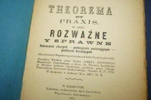 Obezřetná a účinná záchrana nemocných - pomoc umírajícím - utěšování umírajících. Pro informaci kněžím 1871