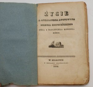Life of S. Augustine oyc and teacher of the Church of God 1832