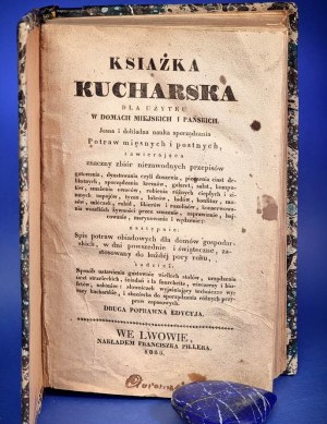 KSIĄŻKA KUCHARSKA - Lwów 1835