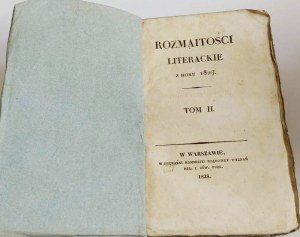 Rozmaitości Literackie 1828 t2