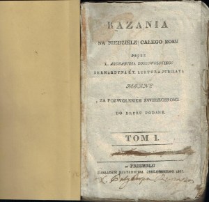 Kázání na neděle v roce - Przemyśl 1833