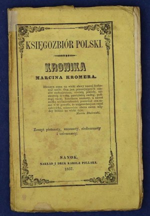 Cronaca di Kromer Sanok 1857 z.15-18