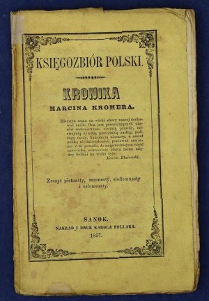 Kromerova kronika Sanok 1857 z.15-18