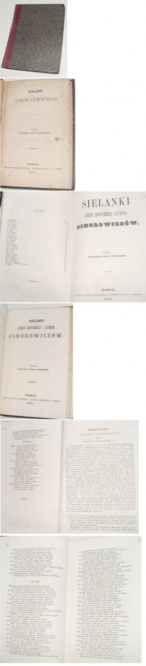 Idilli di Zimorowicz + Szymonowicz Przemyśl 1857