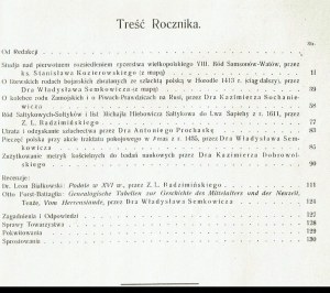Ročenka Lvovské heraldické společnosti 1920