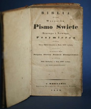 BIBBIA GDAŃSK - Antico e Nuovo Testamento 1836