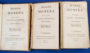 L'Iliade HOMER 1827, 3 volumes Complet