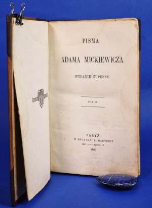 A. MICKIEWICZ - Pan Tadeusz - Paříž 1860