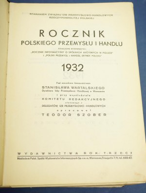 ANNUAIRE DE L'INDUSTRIE ET DU COMMERCE POLONAIS 1932