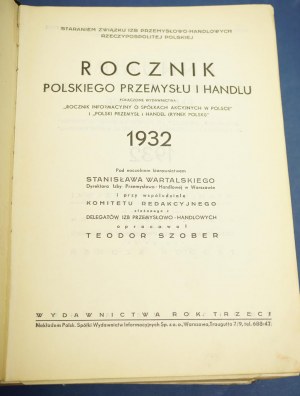 ROČENKA POĽSKÉHO PRIEMYSLU A OBCHODU 1932